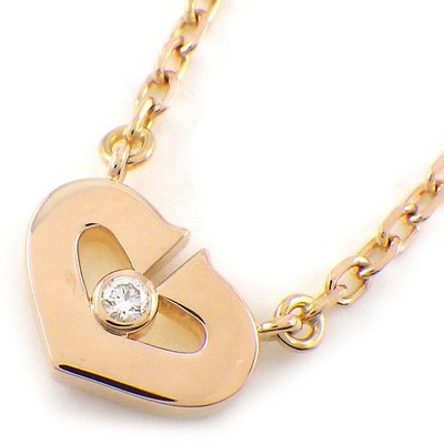 Cartier Collier C Herz 1 Punkt Diamant 750(18K) Rose(Rosa) Gold