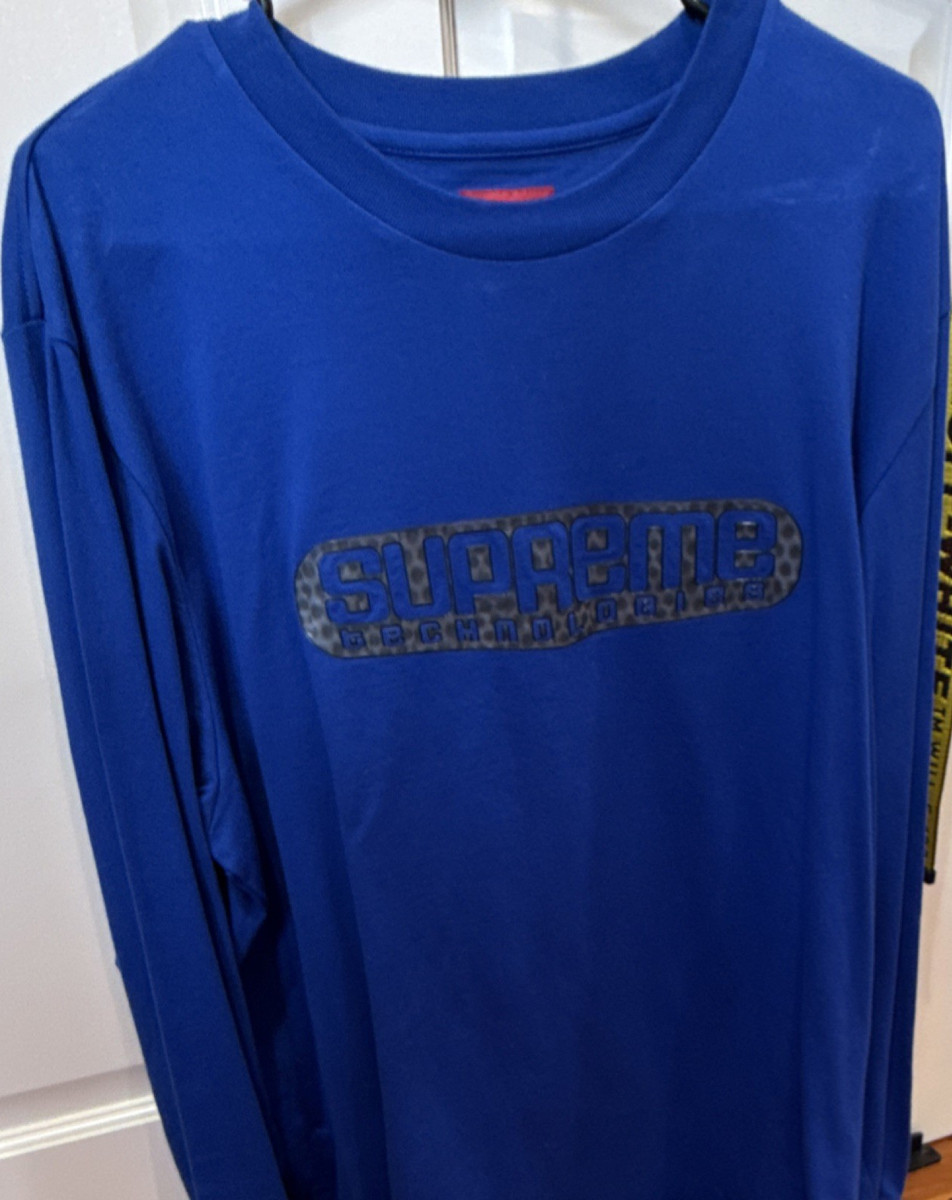 Supreme グラフィックプリント ロングTシャツ 新品未使用 Supreme Blue Graphic Print Men's Long Sleeve T-Shirt Size XL | eBay