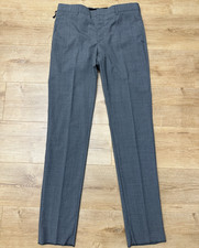 Prada Milano Men's Gray 100% Virgin Wool Dress Pants Tailored Size 48 W34