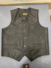 Guide gear mens black leather concealed carry best, size Large