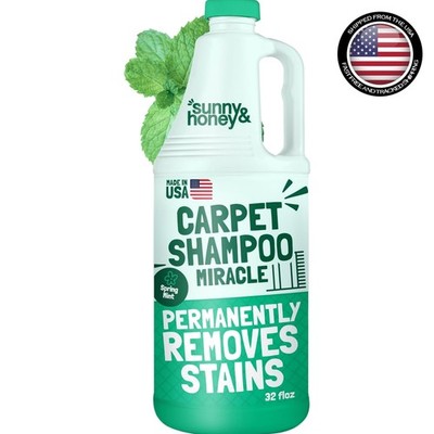 Biodegradable Carpet Cleaner Solution - 32oz, Effective for Rugs and Upholstery