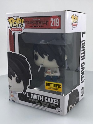 Funko POP! Animation Death Note L with Cake #219 Hot Topic