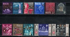 Malta, Scott 312 ** 322 in Mixed Condition