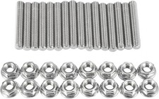 16pcs Stainless Steel Exhaust Manifold Bolt Stud Hardware for Ford 4.6 5.4 Li...
