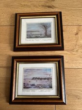 JOHN DIMECH Pair Of Framed Photographic Prints of Evening Hill Poole & Brownsea