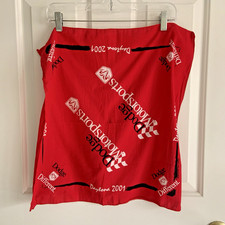 Vintage Y2K Dodge Motorsports All Cotton Super Soft Red Bandana Daytona 2001
