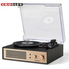 Crosley CR6045A-BK Miles 3-Speed Bluetooth Record Player - Black