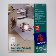 Avery T-Shirt Transfers for Inkjet Printers - 3271 - 6 sheets 8.5 IN. X 11 IN.