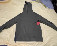 Nike Tech Fleece Sportswear Pullover Funnel Neck Side Zip Hoodie Men Sz M GREEN