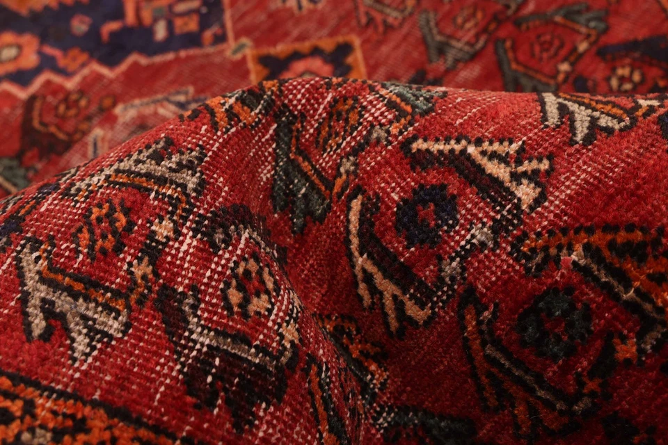 Alfombra tradicional vintage anudada a mano alfombra de lana oriental de 3'11" x 6'6" Foto 3 de 4