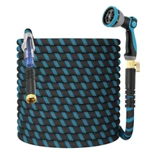 Non-Expanding Garden Hose 100ft,flexible, lightweight hose is resistant to ki...