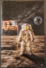 Do You Pooh On The Moon Neil Armstrong Moon Landing Virgin Marat Mychaels comic cover