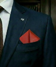 Nwot 9" X 9" Satin/Woven Pocket Square Bronze, Solid.