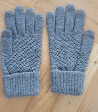 Wool Knitted Wrist Gloves - Warm Winter Glove Snowflake Knitted Pattern Glove
