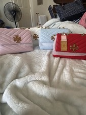 Tory Burch Quilted Flap Shoulder Bag Chain St...