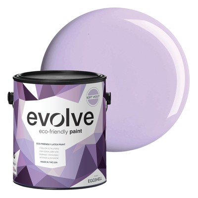 EVOLVE Paint & Primer: Low Sheen with One-coat Coverage (Soft Violet, 5-Gallon)