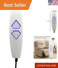 Lift Chairs Power Recliner 2 Push Button 5 Pin Hand Control Handset Remote wi...