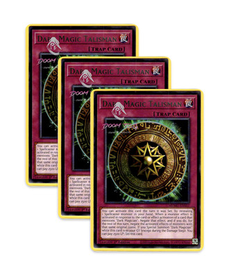 Yugioh! Dark Magic Talisman MZMU-EN57 (Rare) 1st Ed 3x  Dark Magician Support 