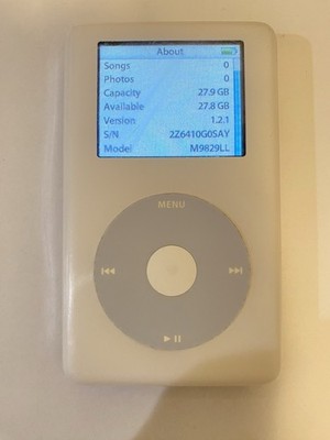 Apple iPod photo classic 4th Generation White (30 GB) for sale