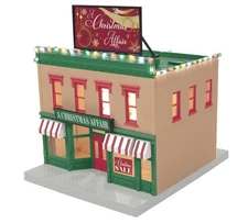 MTH 30-90736 O Gauge RailKing Christmas 2-Story City Building 1 with LEDs