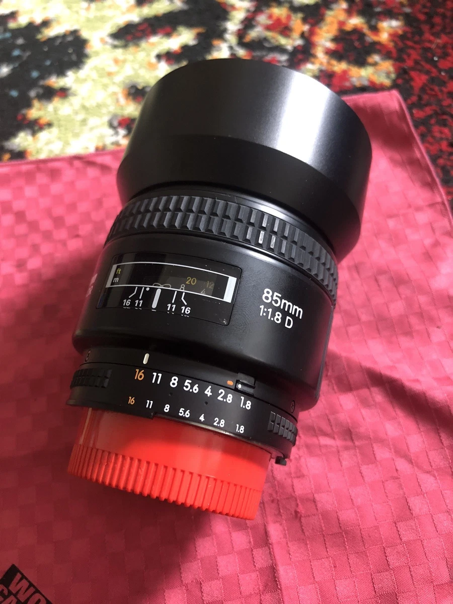 Nikon AF NIKKOR 85mm f/1.8 D レンズ　純正フード付 Amazon | HN-23 メタルレンズフードシェードニコンニッコール 85mm f