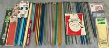 Large Vintage Lot Knitting Needles, Crochet Hooks and Other