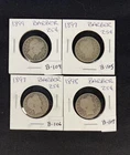 Barber Quarters Lot of Four (4) Coins 2-1897, 1-1898, 1 1899 B-104/B-107