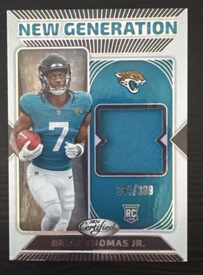 2024 Panini Certified New Generation Jerseys Brian Thomas Jr.  /399 (MEM, RC)