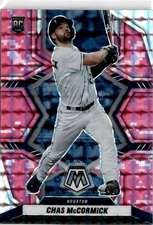2022 Panini Mosaic #223 Chas McCormick Pink Camo Mosaic