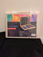 Ensemble d'art mixte 100 pièces dans coffret bois neuf scellé