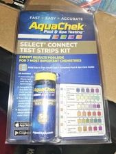 Aquachek Select Kit Refill Pool & Spa Water Test 50 Strips 7-in-1 (Stamped 2024)