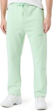 Mens Joggers BOSS Light Green Tracksuit Bottoms With Logo - Hadim 1 Size M