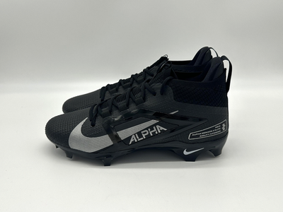 Nike Alpha Menace 4 Elite Men's Size 14 Black Football Cleats