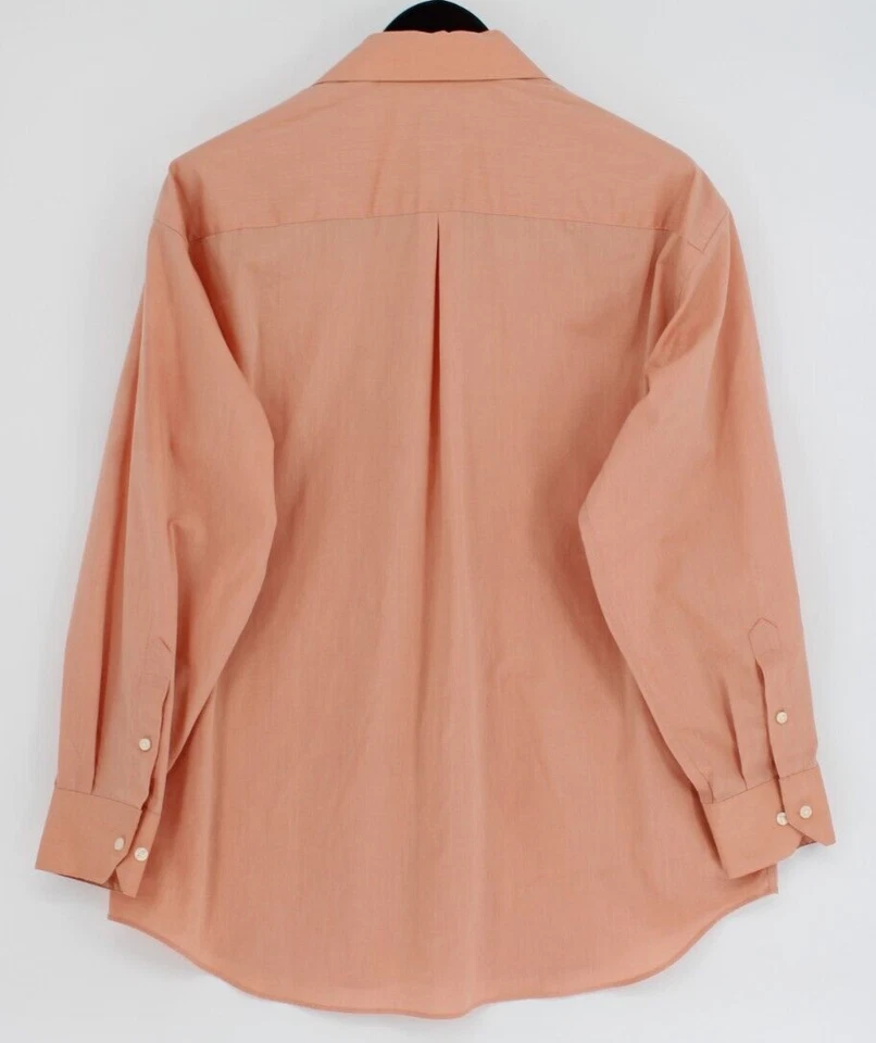 Camisa con botones Axcess para hombre talla 16 32-33 naranja manga larga sin arrugas Foto 2 de 4