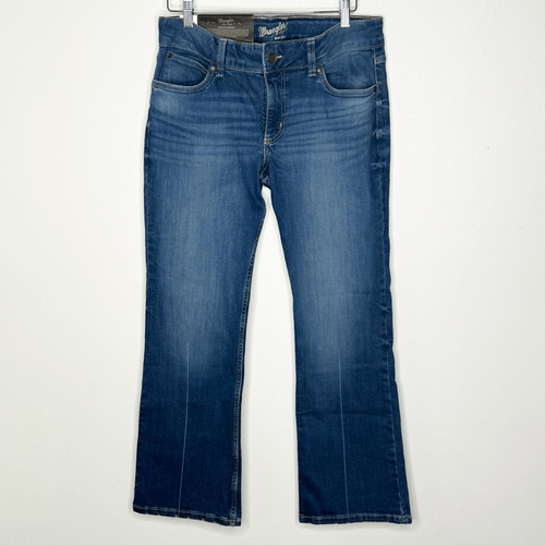 Wrangler Retro Mae Mid Rise Medium Wash Bootcut Jeans - Women’s 31/30 US 11 - Picture 2 of 11