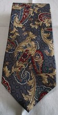 Bill Blass Silk Neck Elegant tie Rococo Style designer Made in USA excellent