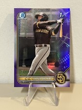 2022 Bowman Chrome 1st Purple Refractor /250 Zayed Salinas #BCP-122 Padres