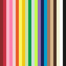 8" x 8" SQUARE CARDSTOCK PAPER PACK - 105 Premium Sheets - 21 Rainbow Colors