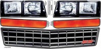 Allstar Professional M/C SS Nasenaufkleber Set Frontgrill Lager 1983-88