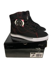 Womens Love Pastry High Top Shoes Pink Black Size 7.5 - Hip Hop Dance Sneakers