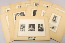 Lot: 12 Rembrandt Etching Art Prints w/Catalogue Numbers, Bartsch Old Master+ #2