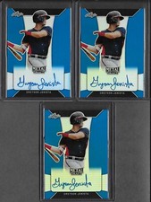 2018 Leaf Metal Draft GREYSON JENISTA Blue Prismatic Auto RC X/35 Braves