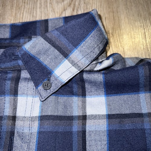 Camicia Duluth Alaskan Hardgear misto lana flanella taglia large slim blu a quadri bella - Foto 6 di 8