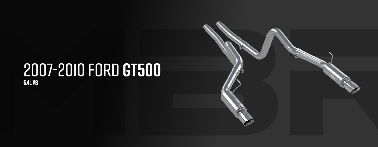 MBRP 3'' Cat-Back SS Exhaust Dual Exit W/SS Tip For 07-2010 Ford GT500 S7270409
