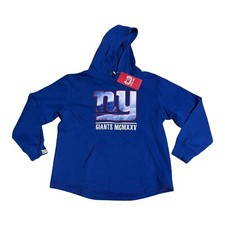 New York Giants NFL Boys Youth Ultra Game blue pullover hoodie size XL 18-20yrs