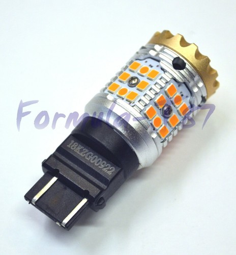 Hyper Flash Free LED Light 3157 CK Amber Two Bulb Front Turn Signal Replace Lamp - Picture 3 of 12