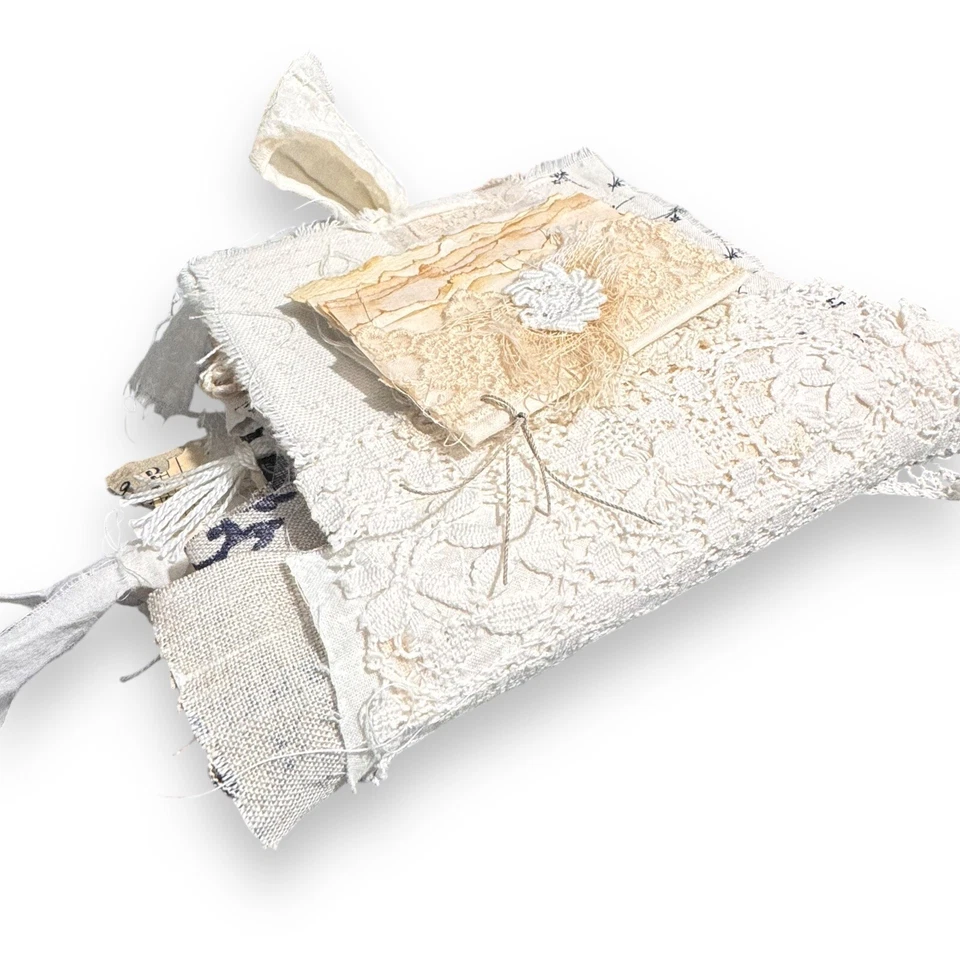 Junk Journal Shabby Diary 120 Pages 5x6 Memories Self Help Journaling Scrapbook - Image 2 of 4