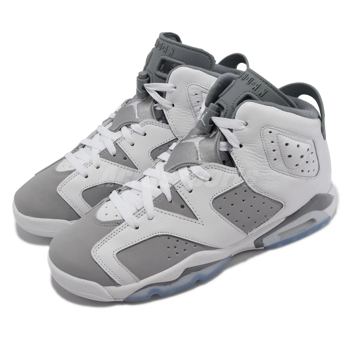 Nike Air Jordan 6 Retro GS Cool Grey White Kids Women AJ6 Casual 384665-100