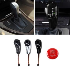 LED Schaltknauf + Roter Motor Start Stopp Knopf Für BMW 3er E90 2005-2012