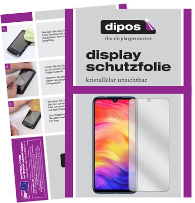 3+3x Schutzfolie für Xiaomi Redmi Note 7 klar Displayschutzfolie Folie Display
